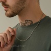 Цепь из серебра 925, плетение «Панцирь»
